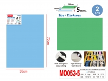 Plokštė iš polistirolio 500x700x5mm 2vnt mėlyna + žalia sp MOTARRO