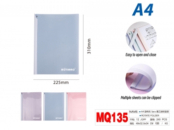 Segtuvas dokumentams A4 užspaudžiamas 3vnt MOTARRO