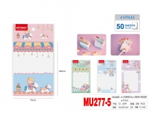 Lapeliai užrašams linija 50lapų 100x75mm MOTARRO