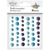 Dekoracija rankdarbiams Kristalai limpantys 42vnt. TITANUM