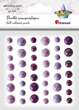 Dekoracija rankdarbiams Kristalai limpantys 42vnt. TITANUM