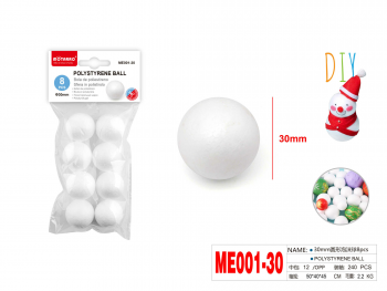 Burbulai iš polistirolio diametras 30mm 8vnt MOTARRO