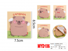 Lapeliai užrašams CAPYBARA 55x60mm MOTARRO