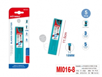 Ašmenys maketavimo peiliukui 18mm 5vnt MOTARRO