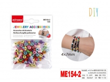 Dekoracija karoliukai Raidės 4x7mm įvairių spalvų MOTARRO