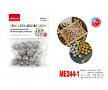 Dekoratyviniai kamuoliukai 12mm 20vnt sidabro sp MOTARRO