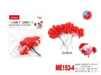 Gėlių ruošiniai iš polistirolio 12vnt raudonos sp MOTARRO