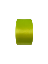 Atlasinė juostelė 50mm x32m (35Y) neoninė geltona spalv