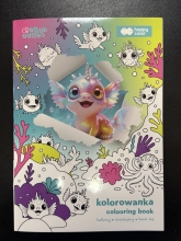 Spalvinimo knygelė Happy Color (5%PVM) A4 8l. Aqua Cuties, HAPPY COLOR