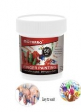 Dažai piešimo pirštais 50ml baltos sp MOTARRO 1 vnt