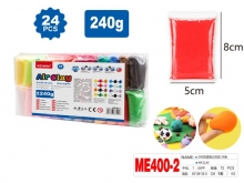 Porėtas 24spalvų modelinas + mentelės MOTARRO