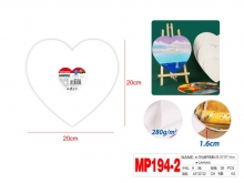 Drobė ant porėmio 280gm2 ŠIRDIS 20x20cm MOTARRO