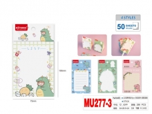 Lapeliai užrašams 50lapų 100x75mm MOTARRO