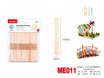 Mediniai pagaliukai 114 mm, 50 vnt MOTARRO