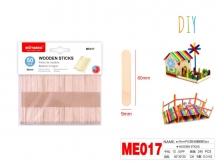 Medinės lazdelės 60mm 50vnt. MOTARRO