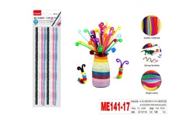 Dekoracija šenilo vielos lazdelės 20vnt 30cm įvairių sp MOTARRO