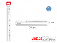 Liniuotė 30cm aliumininė MOTARRO