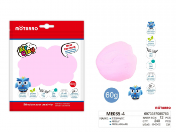 Porėtas modelinas MOTARRO 60g rožinės sp