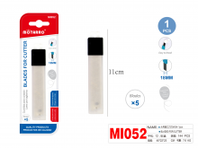 Ašmenys maketavimo peiliukui 18mm 5vnt MOTARRO