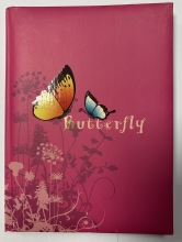 Užrašų knygutė DRUGELIS, kartono viršelis