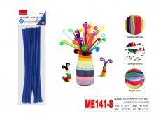 Dekoracija šenilo vielos lazdelės 20vnt 30cm tamsiai mėlyna MOTARRO