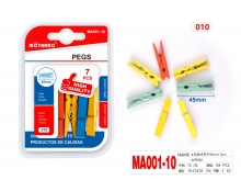 Spaustukai dekoratyviniai 45mm 7vnt įvairių spalvų MOTARRO