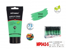 Akriliniai dažai MOTARRO 75ml mietalo žalia sp