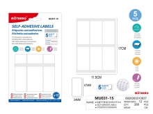 Lipnios etiketės stačiakampės 34 × 67 mm MOTARRO