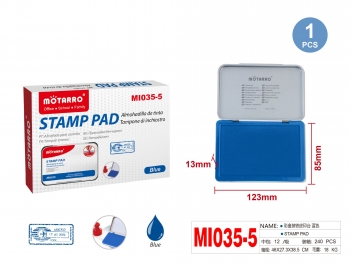 Tušo pagalvėlė antspaudams 85x123mm mėlynos sp MOTARRO