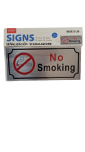 Lentelė aliumininė No Smoking klijuojama 200x90mm MOTARRO