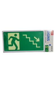 Lipdukas fosforinis ,,Išėjimas lipant žemyn į dešinę'' 243x120mm MOTARRO