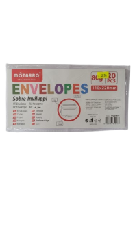 Vokai baltos sp 110x220mm 20vnt MOTARRO