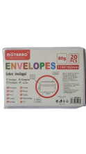 Vokai baltos sp 114x162mm 20vnt MOTARRO