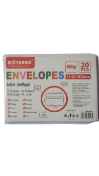 Vokai baltos sp 114x162mm 20vnt MOTARRO
