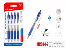 Tušinukas gelinis 4vnt 0,7mm juodos mėlynos sp MOTARRO