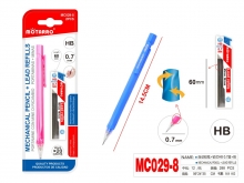 Mechaninis pieštukas HB 0,7mm + papildomos šerdelės 20vnt MOTARRO