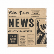 Maišeliai popieriniai mėsainiams 150x150mm su spauda 25 vnt Du šoniai atviri