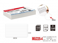 Lapeliai užrašams 125x200mm 50l linija 180gm2 MOTARRO