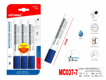 Markeris baltai lentai 2-3 mm mėlynos spalvos 3 vnt. Motarro