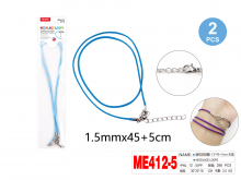 Vaško virvutės vėrinys, 45+5cm,2 vnt mėlynos sp MOTARRO