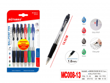 Tušinukas gelinis 12vnt 4-ios spalvos 1,00mm MOTARRO