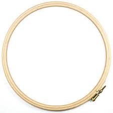 Lankelis siuvinėjimui 23cm medinis MOTARRO