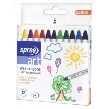 Kreidelės vaškinės 12 sp. ART SPREE