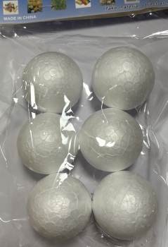 Burbulai iš polistirolio diametras 50mm 6vnt
