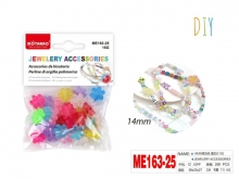 Dekoracija GĖLĖ MOTARRO plastikinė 14x14mm įvairių spalvų 15gr