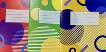 Sasiuvinis A5, 32 lapų, 70 gsm, langeliais, su paraštėmis iš abiejų šonų