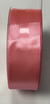 Atlasinė juostelė 2,5cm x 22,5m rožinė sp.