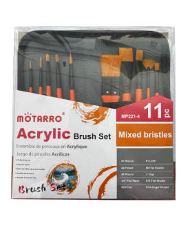 Teptukų rinkinys 10vnt + penalas MOTARRO