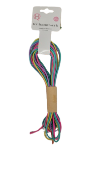 Virvutė elastinė įv.spalvų 2mmx1m 2vnt