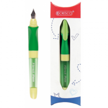 Plunksnakotis FIRST PEN, Cresco, M storio iridžio plunksna, D+K, žalios sp. korpusas